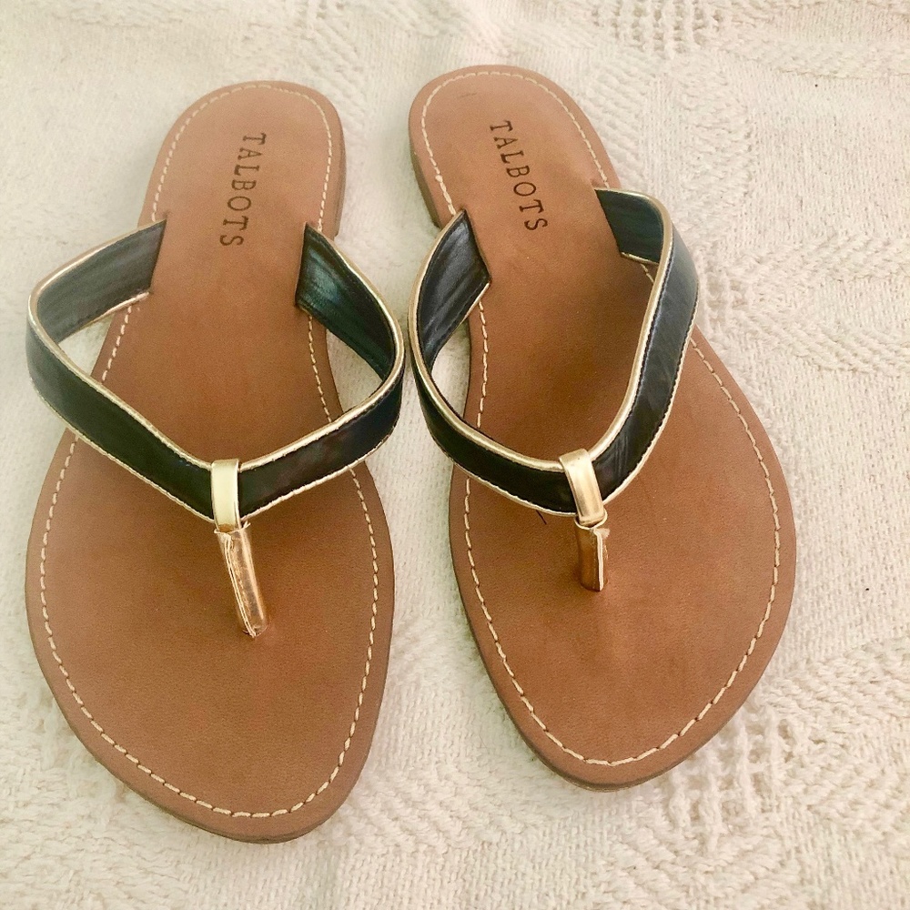 Talbots womens size 8 flip flop sandals